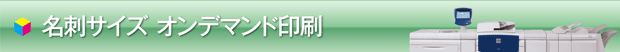 名刺サイズオンデマンド印刷